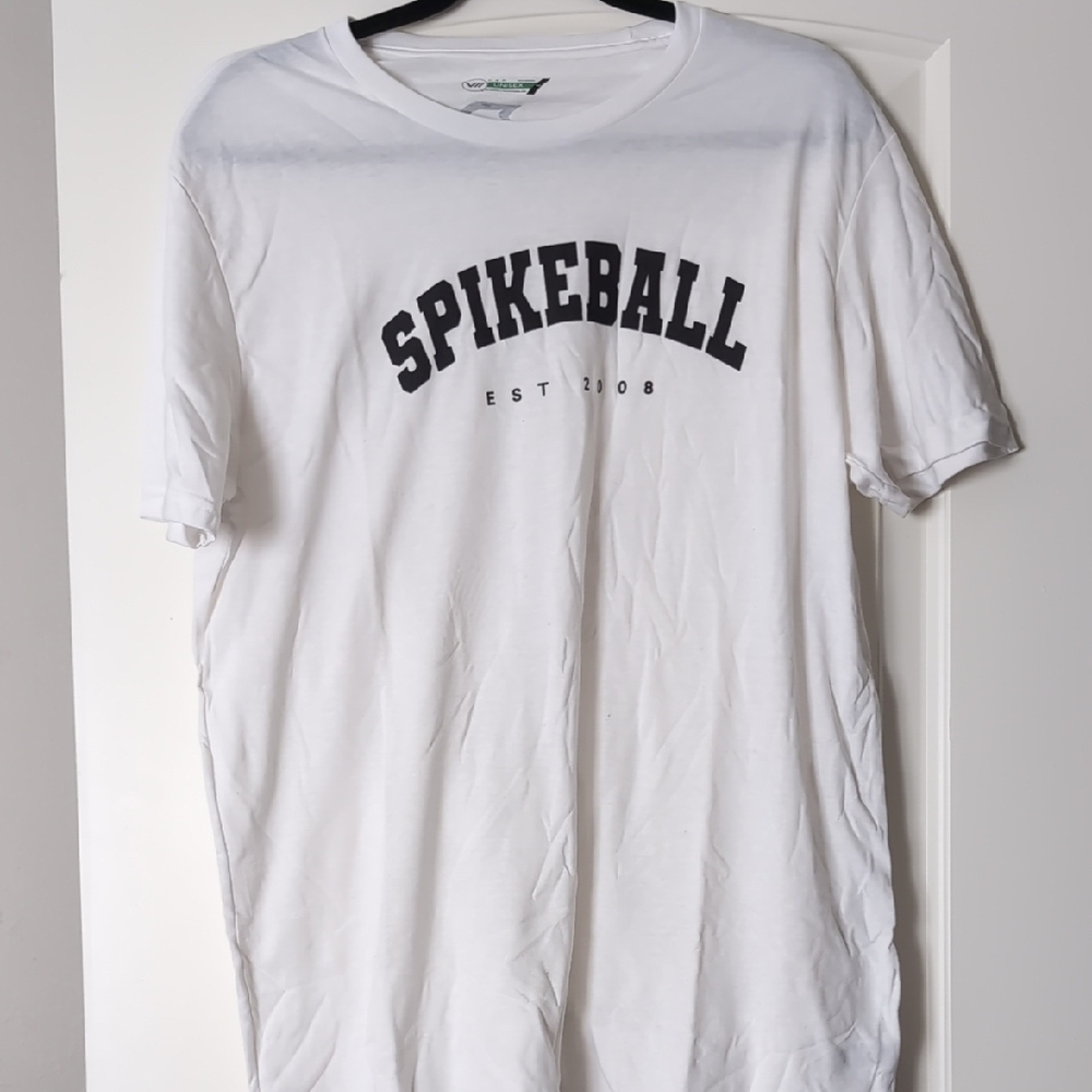 Spikeball White Tee Unisex Large